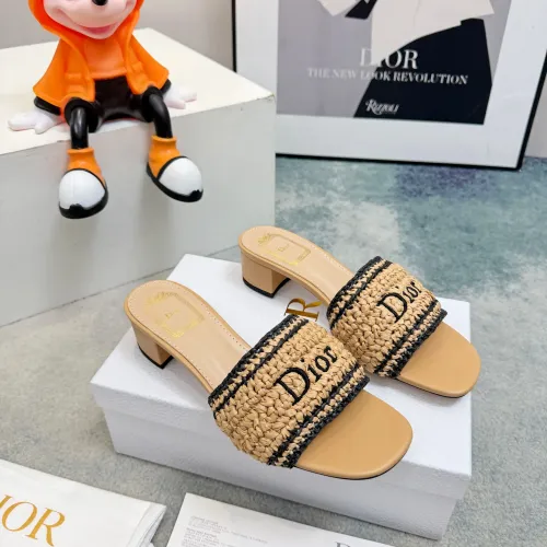 Replica Christian Dior Slippers For Women #1453648 $98.00 USD for Wholesale