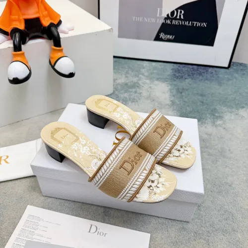 Replica Christian Dior Slippers For Women #1453661 $82.00 USD for Wholesale