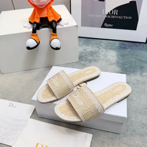 Wholesale Christian Dior Slippers For Women #1453666 $80.00 USD, Wholesale Quality Replica Christian Dior Slippers