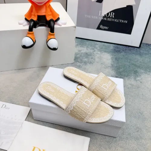 Replica Christian Dior Slippers For Women #1453666 $80.00 USD for Wholesale