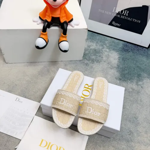 Replica Christian Dior Slippers For Women #1453666 $80.00 USD for Wholesale