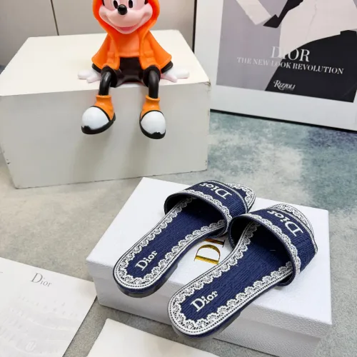 Replica Christian Dior Slippers For Women #1453668 $80.00 USD for Wholesale
