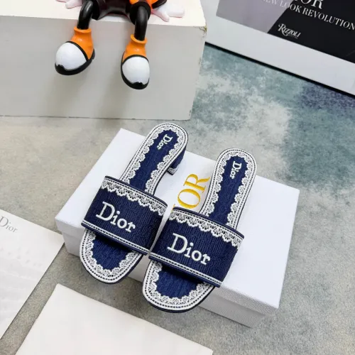 Replica Christian Dior Slippers For Women #1453680 $85.00 USD for Wholesale