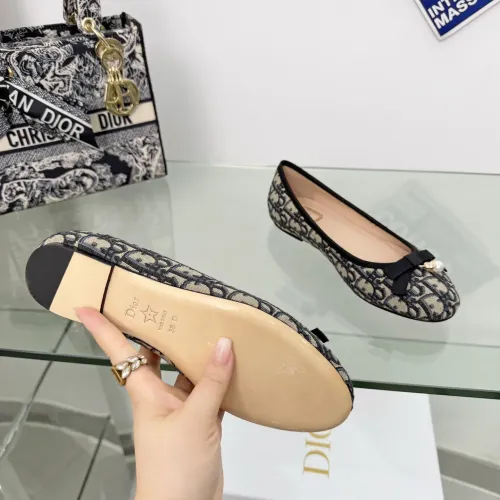 Replica Christian Dior Flat Shoes For Women #1453692 $88.00 USD for Wholesale
