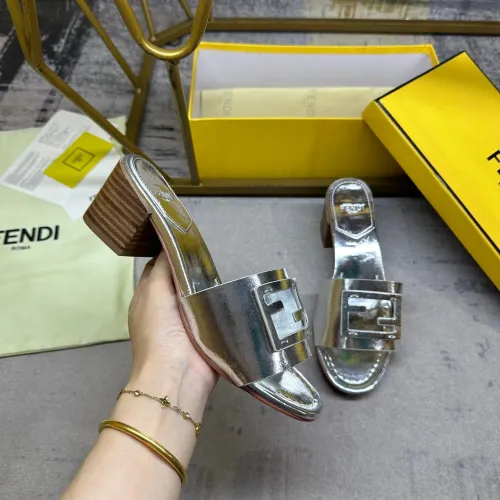 Replica Fendi Slippers For Women #1453703 $85.00 USD for Wholesale