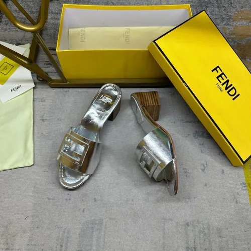 Replica Fendi Slippers For Women #1453703 $85.00 USD for Wholesale
