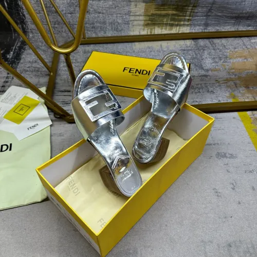 Replica Fendi Slippers For Women #1453703 $85.00 USD for Wholesale