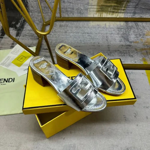 Replica Fendi Slippers For Women #1453703 $85.00 USD for Wholesale