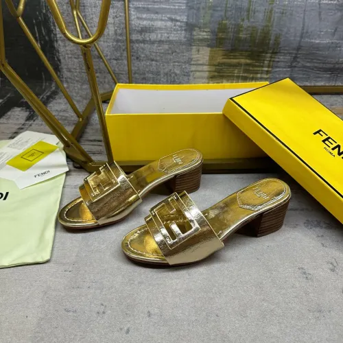 Wholesale Fendi Slippers For Women #1453704 $85.00 USD, Wholesale Quality Replica Fendi Slippers