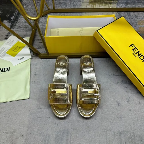Replica Fendi Slippers For Women #1453704 $85.00 USD for Wholesale