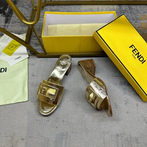 Replica Fendi Slippers For Women #1453704 $85.00 USD for Wholesale