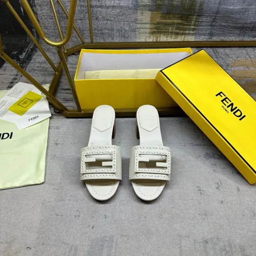 Replica Fendi Slippers For Women #1453705 $92.00 USD for Wholesale