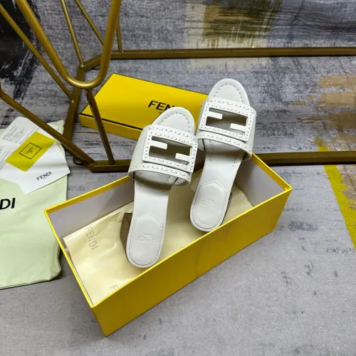 Replica Fendi Slippers For Women #1453705 $92.00 USD for Wholesale