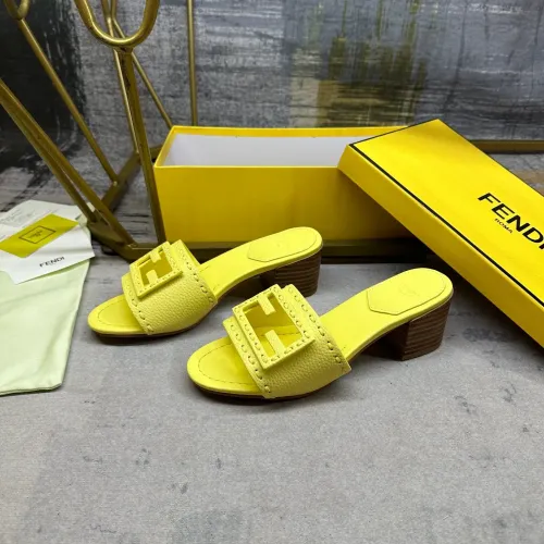 Wholesale Fendi Slippers For Women #1453706 $92.00 USD, Wholesale Quality Replica Fendi Slippers