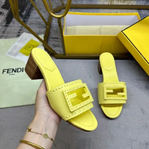 Replica Fendi Slippers For Women #1453706 $92.00 USD for Wholesale
