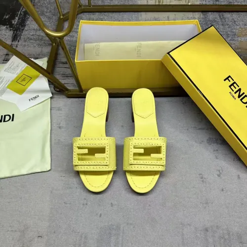 Replica Fendi Slippers For Women #1453706 $92.00 USD for Wholesale