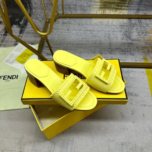 Replica Fendi Slippers For Women #1453706 $92.00 USD for Wholesale