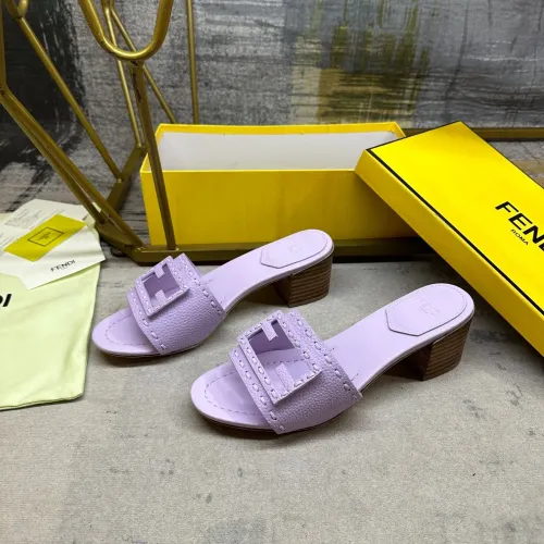 Wholesale Fendi Slippers For Women #1453707 $92.00 USD, Wholesale Quality Replica Fendi Slippers