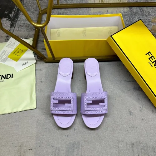 Replica Fendi Slippers For Women #1453707 $92.00 USD for Wholesale
