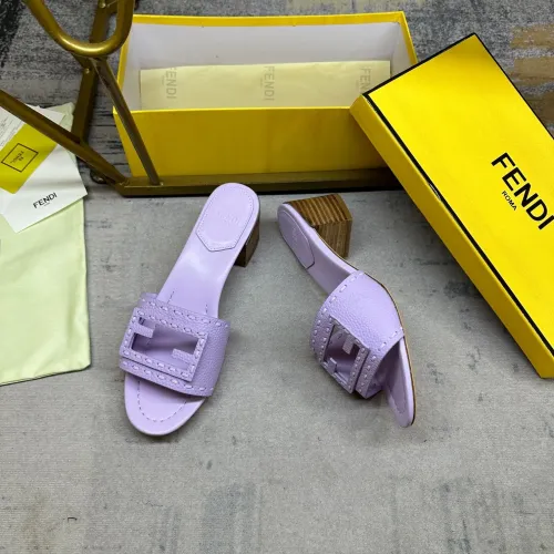 Replica Fendi Slippers For Women #1453707 $92.00 USD for Wholesale
