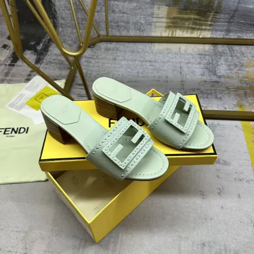 Replica Fendi Slippers For Women #1453708 $92.00 USD for Wholesale