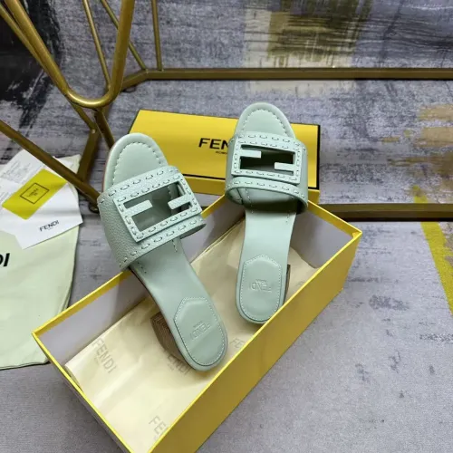Replica Fendi Slippers For Women #1453708 $92.00 USD for Wholesale