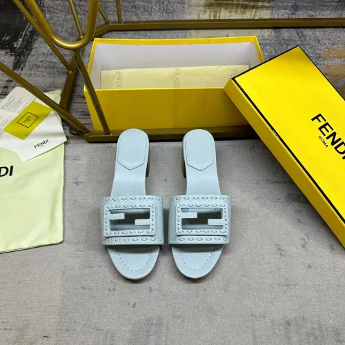 Replica Fendi Slippers For Women #1453709 $92.00 USD for Wholesale