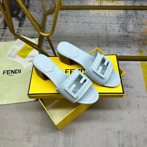 Replica Fendi Slippers For Women #1453709 $92.00 USD for Wholesale