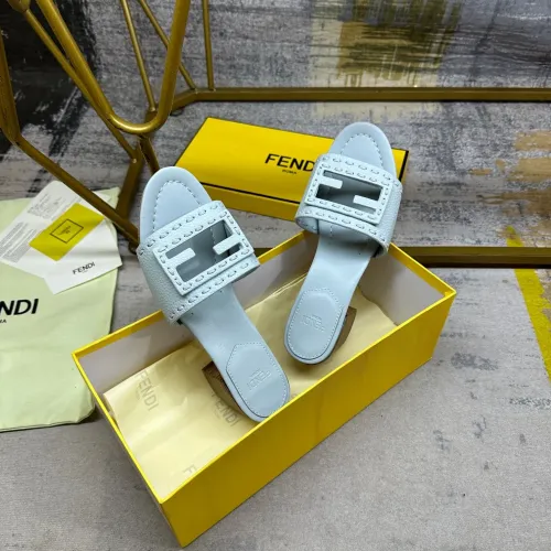 Replica Fendi Slippers For Women #1453709 $92.00 USD for Wholesale