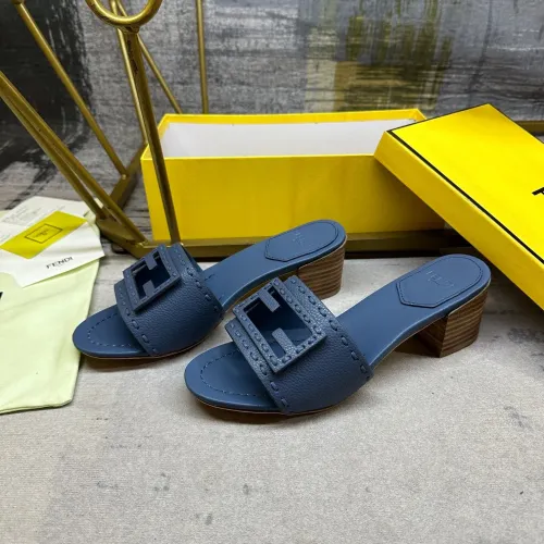 Wholesale Fendi Slippers For Women #1453710 $92.00 USD, Wholesale Quality Replica Fendi Slippers