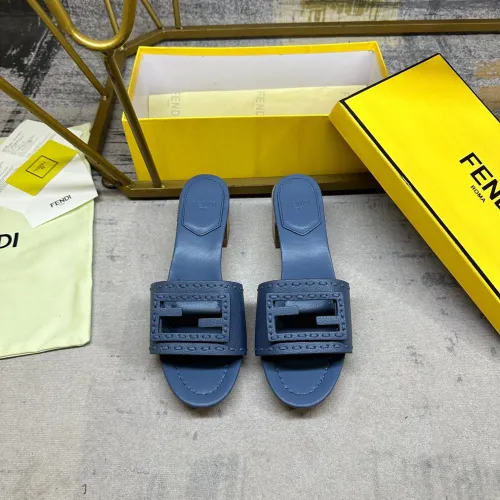 Replica Fendi Slippers For Women #1453710 $92.00 USD for Wholesale