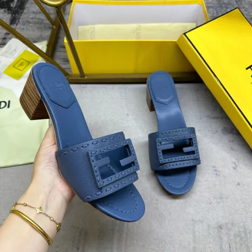 Replica Fendi Slippers For Women #1453710 $92.00 USD for Wholesale