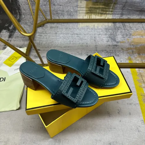 Replica Fendi Slippers For Women #1453711 $92.00 USD for Wholesale