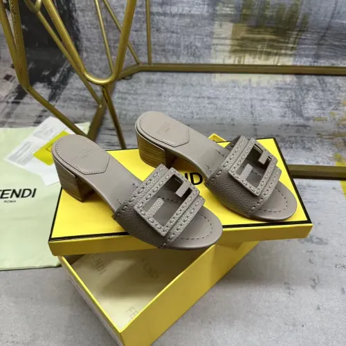 Replica Fendi Slippers For Women #1453712 $92.00 USD for Wholesale