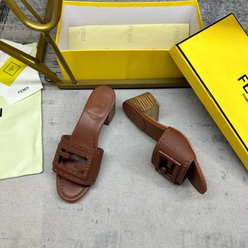 Replica Fendi Slippers For Women #1453713 $92.00 USD for Wholesale