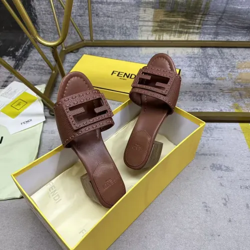 Replica Fendi Slippers For Women #1453713 $92.00 USD for Wholesale