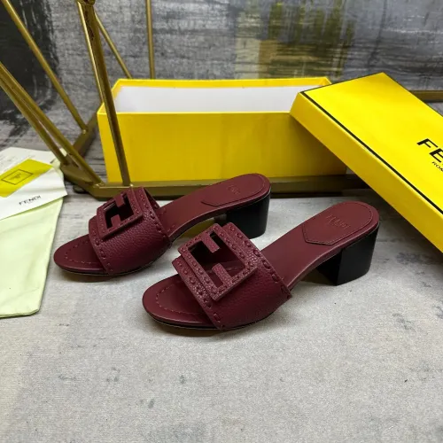 Wholesale Fendi Slippers For Women #1453714 $92.00 USD, Wholesale Quality Replica Fendi Slippers