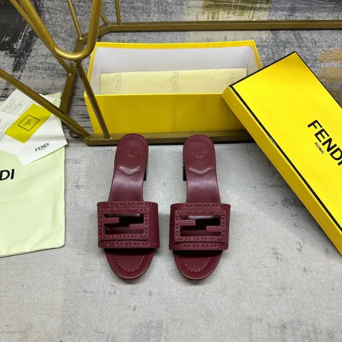 Replica Fendi Slippers For Women #1453714 $92.00 USD for Wholesale
