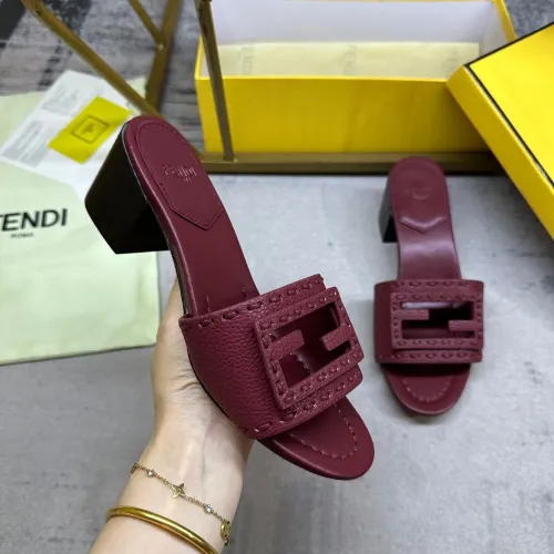 Replica Fendi Slippers For Women #1453714 $92.00 USD for Wholesale