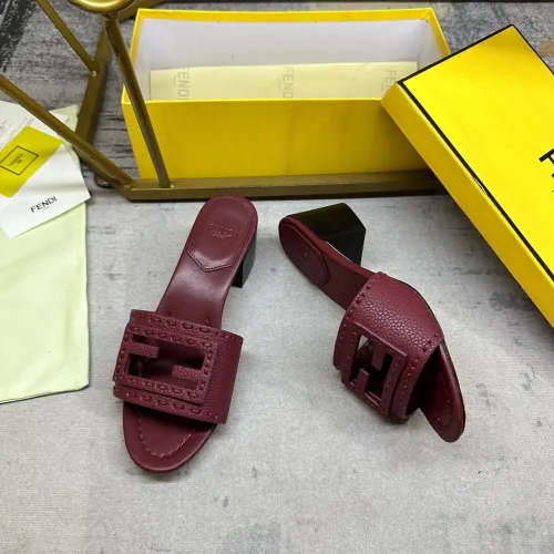 Replica Fendi Slippers For Women #1453714 $92.00 USD for Wholesale