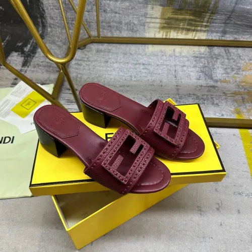 Replica Fendi Slippers For Women #1453714 $92.00 USD for Wholesale