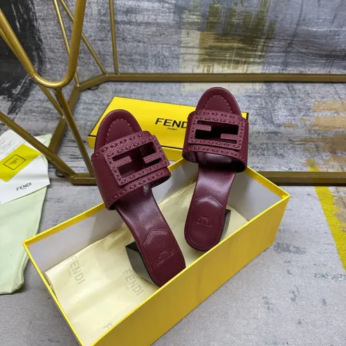Replica Fendi Slippers For Women #1453714 $92.00 USD for Wholesale