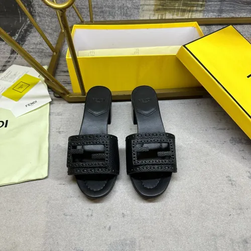 Replica Fendi Slippers For Women #1453715 $92.00 USD for Wholesale