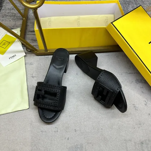 Replica Fendi Slippers For Women #1453715 $92.00 USD for Wholesale