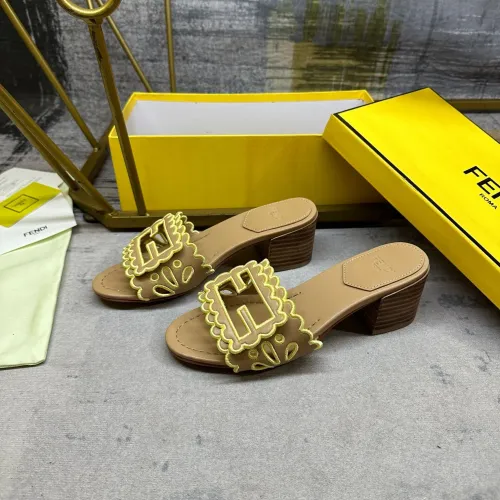 Wholesale Fendi Slippers For Women #1453716 $96.00 USD, Wholesale Quality Replica Fendi Slippers