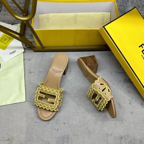 Replica Fendi Slippers For Women #1453716 $96.00 USD for Wholesale