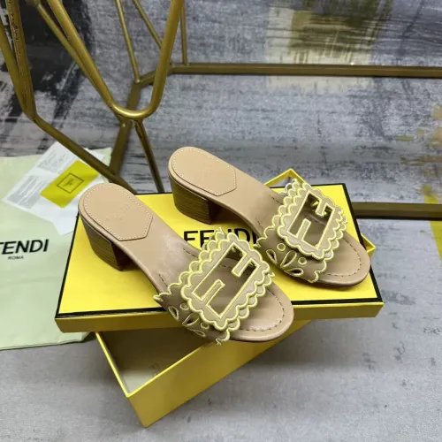 Replica Fendi Slippers For Women #1453716 $96.00 USD for Wholesale