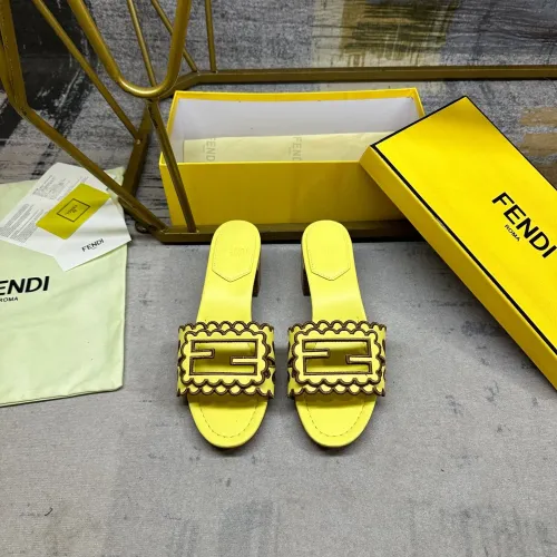 Replica Fendi Slippers For Women #1453717 $96.00 USD for Wholesale