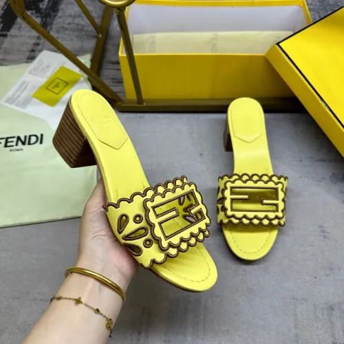 Replica Fendi Slippers For Women #1453717 $96.00 USD for Wholesale
