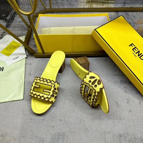 Replica Fendi Slippers For Women #1453717 $96.00 USD for Wholesale
